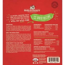 Stella & Chewy's Wild Weenies Raw Freeze-Dried Dog Treats -Pet Dog Supplies Stella Chewy sWildWeeniesRawFreeze DriedDogTreatsDuckRecipeBackofBag 505fedee 6c9d 4a77 907b 315c19071708