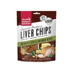 The Honest Kitchen Gourmet Barbecue Liver Chips 4 Oz Treats For Dogs -Pet Dog Supplies THK LiverChips Chicken Front