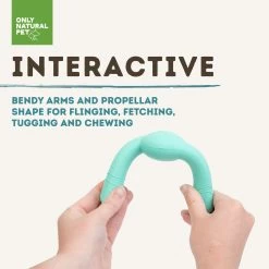 Only Natural Pet Natural Rubber Bond Building Fetch And Tug Dog Toys -Pet Dog Supplies TealFling FletchInteractiveInfographic