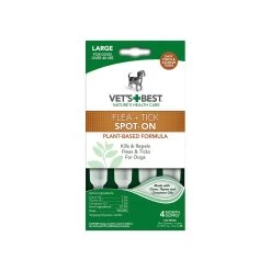 Vet's Best Flea & Tick Drops For Dogs -Pet Dog Supplies Vet sBest SpotOn Large Front