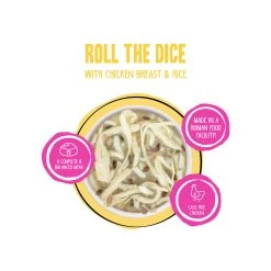 Weruva BFF Best Fido Friend Wet Dog Food -Pet Dog Supplies WeruvaBFFBestFidoFriendWetDogFoodRolltheDicewithChickenBreast RiceInfographic