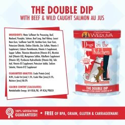 Weruva Dogs In The Kitchen Wet Dog Food -Pet Dog Supplies WeruvaDogsintheKitchenWetDogFoodTheDoubleDipwithBeef WildCaughtSalmonAuJusIngredients