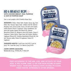 Weruva Meals 'n More Digestion Support Wet Dog Food -Pet Dog Supplies WeruvaMeals nMoreDigestionSupportWetDogFoodBed BreakfastRecipe