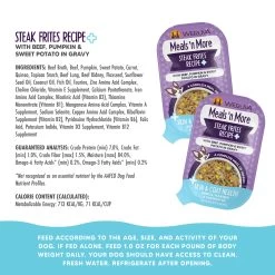 Weruva Meals 'n More Skin & Coat Wet Dog Food -Pet Dog Supplies WeruvaMeals nMoreSkin CoatWetDogFoodSteakFritesRecipe