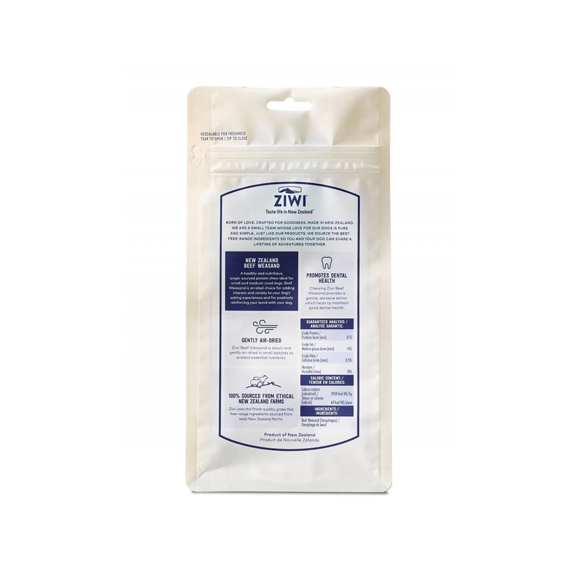 Ziwi New Zealand Beef Weasand Natural Chew For Dogs 2 Ziwi New Zealand Beef Weasand Natural Chew For Dogs - Image 2