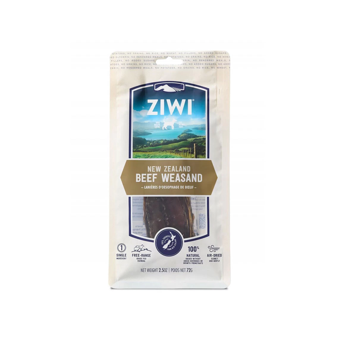 Ziwi New Zealand Beef Weasand Natural Chew For Dogs 1 Ziwi New Zealand Beef Weasand Natural Chew For Dogs